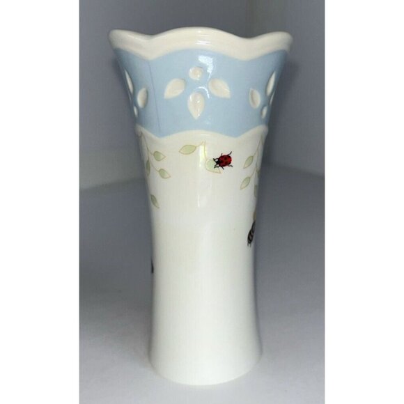 Lenox Petite Bud Vase, 4.75” Butterfly Meadow, Ladybug Bee Louise Le Layer - Picture 3 of 8